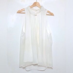 Calvin Klein Keyhole Sleeveless Flowy Top